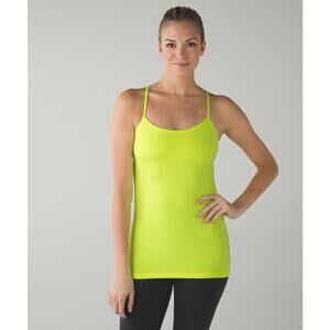 Lululemon Power Y Tank, Ray, Bright Yellow, Size 4, W1E14S